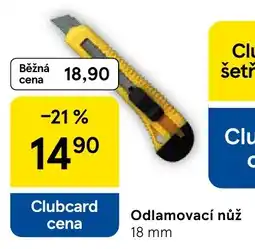 Tesco Clubcard odlamovací nůž nabídka