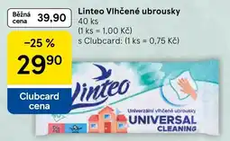 Tesco Linteo vlhčené ubrousky nabídka