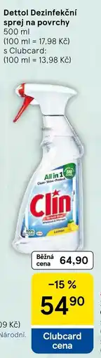 Tesco Dettol Clin nabídka