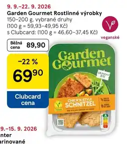 Tesco Garden Gourmet rostlinné výrobky nabídka