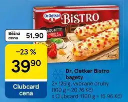 Tesco Dr. Oetker Bistro bagety nabídka