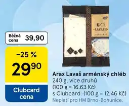 Tesco Arax Lavaš arménský chléb nabídka