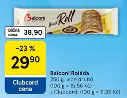 Tesco Balconi roláda nabídka