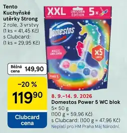 Tesco Domestos kuchyňské utěrky Strong nabídka