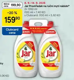 Tesco Jar prostředek na ruční mytí nádobí nabídka