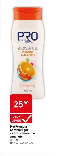Tesco Pro Formula sprchový gel s vůní pomeranče a mandle nabídka