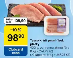 Tesco Tesco Krútí prsní řízek plátky nabídka