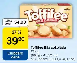 Tesco Toffifee Bílá čokoláda nabídka