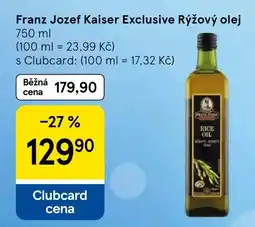 Tesco Franz Jozef Kaiser Exclusive Rýžový olej nabídka