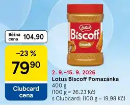 Tesco Lotus Biscoff Pomazánka nabídka