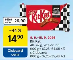Tesco Kit Kat nabídka