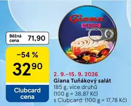 Tesco Giana tuňákový salát nabídka
