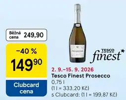 Tesco Tesco Finest Prosecco nabídka