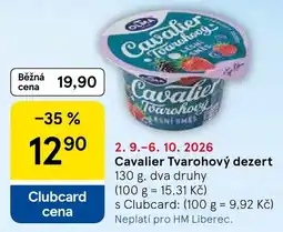 Tesco Cavalier Tvarohový dezert nabídka
