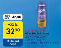 Tesco Milka Mléčný nápoj nabídka