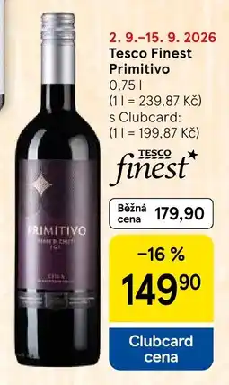 Tesco Tesco Finest Primitivo nabídka