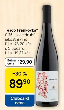 Tesco Tesco Frankovka nabídka