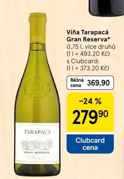 Tesco Tarapaca gran reserva nabídka