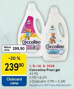 Tesco Coccolino Prací gel nabídka