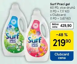 Tesco Surf Prací gel nabídka