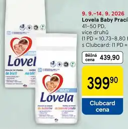 Tesco Lovela Baby Prací nabídka