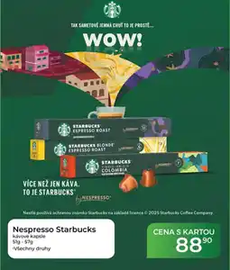 Tamda Foods Nespresso Starbucks nabídka