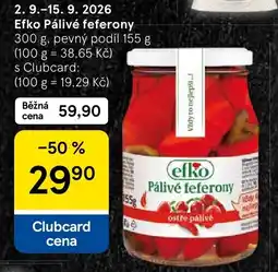 Tesco efko pálivé feferony nabídka