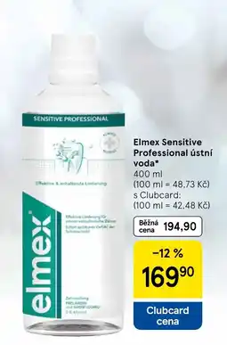 Tesco Elmex Sensitive Professional ústní voda nabídka