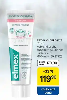 Tesco Elmex Zubní pasta nabídka
