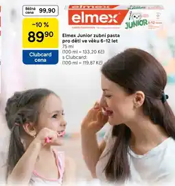 Tesco Elmex Junior zubní pasta nabídka