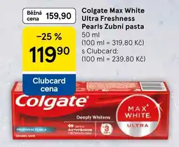 Tesco Colgate Max White Ultra Freshness Pearls Zubní pasta nabídka