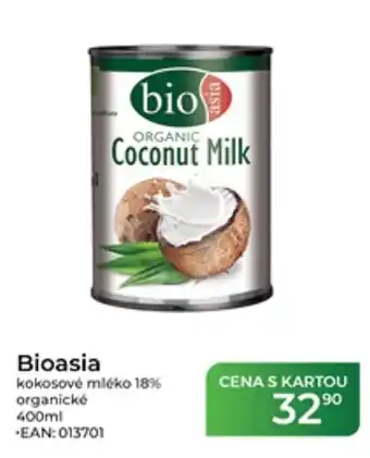 Bioasia kokosové mléko 18% organické