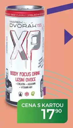 Tamda Foods Marek Dvorak xp body focus drink lesní ovoce nabídka