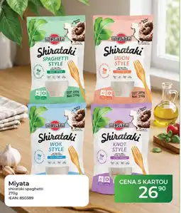 Tamda Foods Miyata shirataki spaghetti nabídka