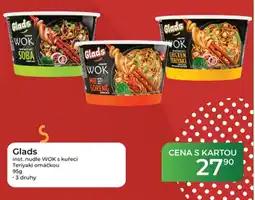 Tamda Foods Glads inst. nudle WOK s kuřecí Teriyaki omáčkou nabídka