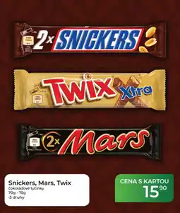 Tamda Foods Snickers, Mars, Twix nabídka
