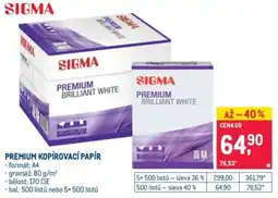 Makro Sigma premium kopírovací papír nabídka