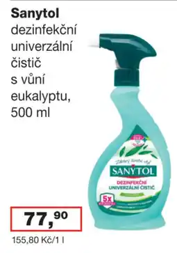 Ráj drogerie Sanytol dezinfekční univerzální čistič s vůní eukalyptu nabídka