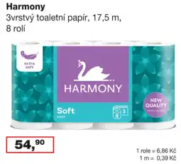 Ráj drogerie Harmony 3vrstvý toaletní papír nabídka