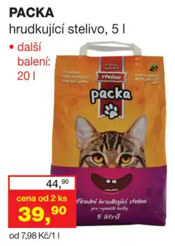 Ráj drogerie Packa hrudkující stelivo nabídka