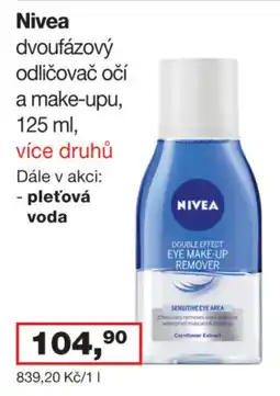 Ráj drogerie Nivea dvoufázový odličovač očí a make-upu nabídka