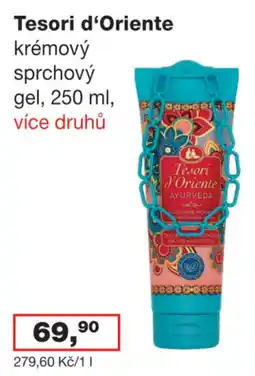 Ráj drogerie Tesori d'Oriente krémový sprchový gel nabídka