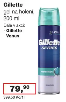 Ráj drogerie Gillette gel na holení nabídka