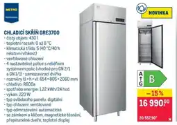 Makro Metro Professional chladicí skříň gre3700 nabídka