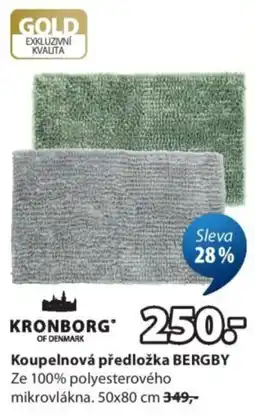JYSK Kronborg koupelnová předložka Bergby nabídka