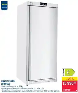 Makro Metro Professional mrazicí skříň GFR 6600 nabídka