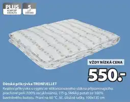 JYSK Tronfjellet dětská přikrývka nabídka