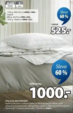 JYSK Přikrývka knutseggen nabídka