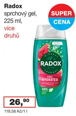 Ráj drogerie Radox sprchový gel nabídka