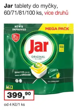 Ráj drogerie Jar tablety do myčky nabídka